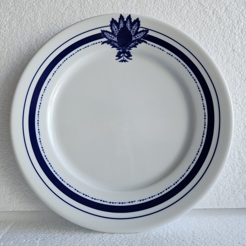 Apilco blue frond salad plates - blue,