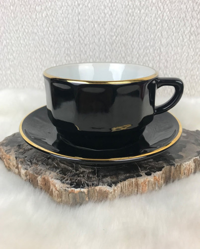Apilco black coffee cup gold - apilco,