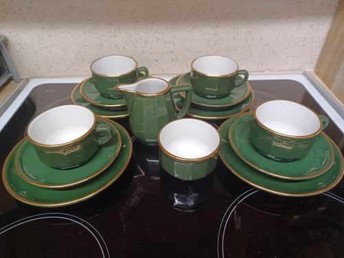 Apilco green espresso cups - apilco,