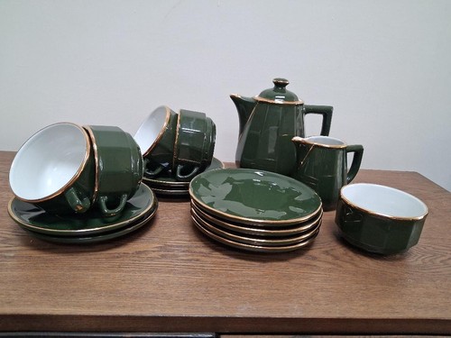Apilco green gold large - , cups