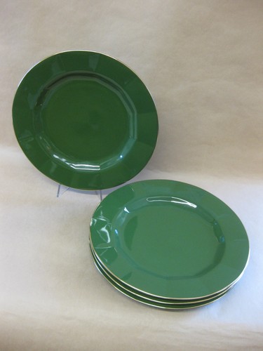 Green gold ceramic - green, dinner